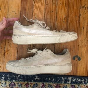 puma cream shoes